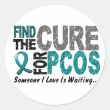 PCOS Find The Cure Stickers