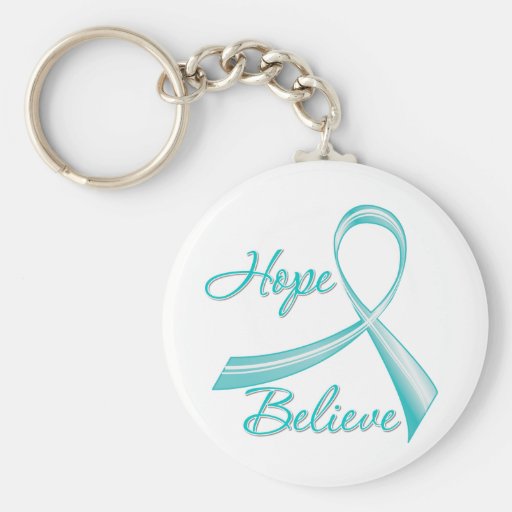 PCOS - Hope Believe Key Chain