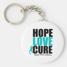 PCOS Hope Love Cure Key Chains