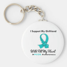 PCOS I Support My Girlfriend Key Chains
