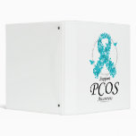 PCOS Ribbon Of Butterflies Vinyl Binder