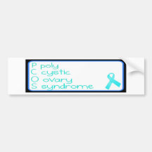 PCOS Simple Bumber Sticker Bumper Stickers
