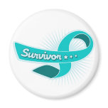 PCOS Survivor Ribbon magnets