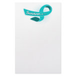 PCOS Survivor Ribbon Personalized Stationery