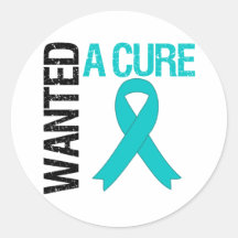 PCOS Wanted A Cure Round Stickers