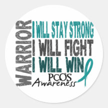 PCOS Warrior Stickers