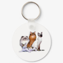 PCRB Key Ring keychains by PurebredCatRescue PCRB Key Ring keychains