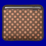 PD35 BROWN CORAL ORANGE POLKADOT POLKA DOT PATTERN ipad sleeves