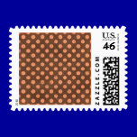 PD35 BROWN CORAL ORANGE POLKADOT POLKA DOT PATTERN stamps