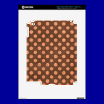 PD35 BROWN CORAL ORANGE POLKADOT POLKA DOT PATTERN skins