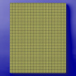 pd41 YELLOW BLACK OPTICAL ILLUSIONS  CIRCLES POLKA plaques