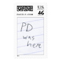 PD was here postage by psychotic_bagel PD was here postage
