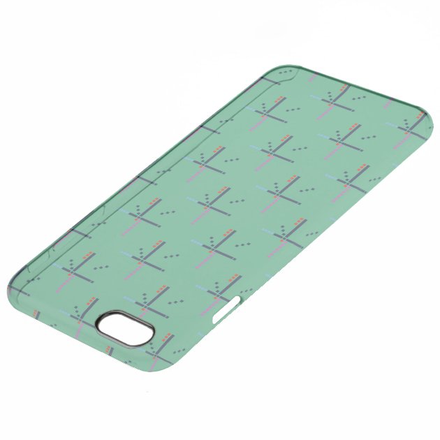 PDX Airport Carpet Uncommon Clearlyâ„¢ Deflector iPhone 6 Plus Case-3