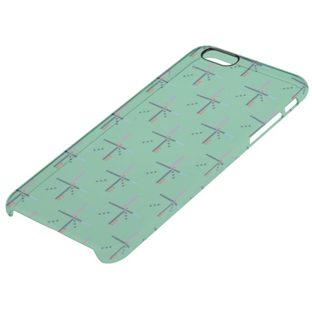 PDX Airport Carpet Uncommon Clearlyâ„¢ Deflector iPhone 6 Plus Case-4