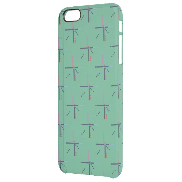 PDX Airport Carpet Uncommon Clearlyâ„¢ Deflector iPhone 6 Plus Case-2