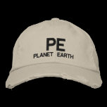 PE  - Planet Earth Baseball Cap embroidered hats