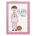 PE Teacher Thank You Card