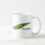 Pea Brain Coffee Mugs