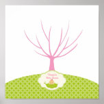 Pea in the Pod Baby Shower Guestbook Tree Poster