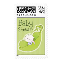 Pea in the Pod Baby Shower Postage postage by jamierushad Pea in the Pod Baby Shower Postage postage