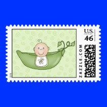 Pea in the Pod postage stamps