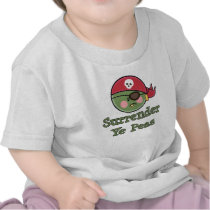 Pea Pirate Baby Toddler T shirt by BabyKidsTeesGifts Pea Pirate Baby Toddler T shirt