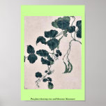 Pea plant showing vine and blossoms  Kanemori Posters