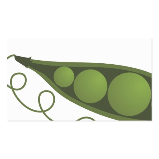 pea pod catering chef restuarant business card (front side)
