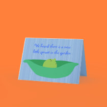 Pea Pod Pals New Baby Boy Congratulations Card