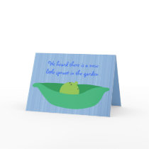 Pea Pod Pals New Baby Boy Congratulations Card