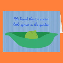 Pea Pod Pals New Baby Boy Congratulations Card cards