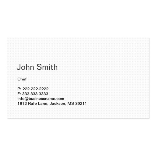 Pea Pod Pure Foods & Catering Business Card (back side)