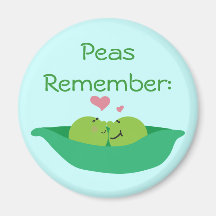 Pea Pod Sweetheart Magnet