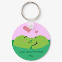 Pea Pod Sweethearts Keychain by Liley_Photo_N_Design Pea Pod Sweethearts Keychain