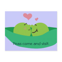 Pea Pod Sweethearts Postcard