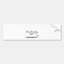 Peabody Massachusetts City Classic Bumper Sticker