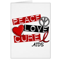 PEAC LOVE CURE AIDS cards