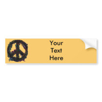 Peace 1 bumper stickers by talliktok_katauyak Peace 1 bumper stickers