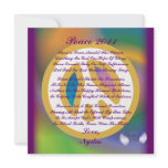Peace 2011, A Poem Card-Customize Personalized Announcement