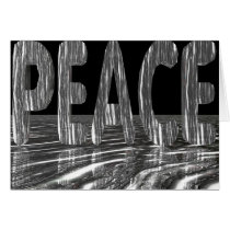 Peace - 3D Highly Reflective Design cards by artispower Peace - 3D Highly Reflective Design cards