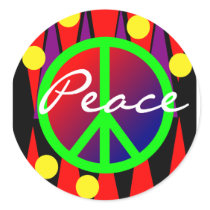 "Peace"  Abstract Art stickers