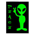Peace Alien cards