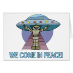 Peace Alien Card