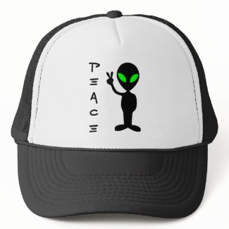 Peace Alien hat