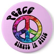 Peace: Always in Style Button by wingedturtle Peace: Always in Style Button