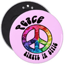 Peace: Always in Style Button