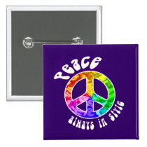 Peace: Always in Style Buttons