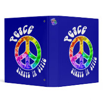 Peace Always in Style Customizable 1" Binder