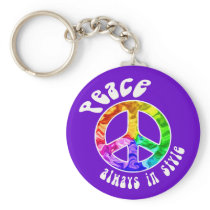 Peace: Always in Style Keychain