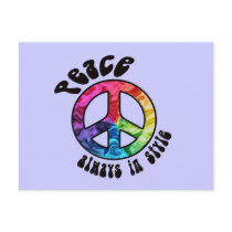 Peace: Always in Style Postcard